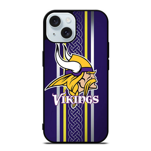 MINNESOTA VIKINGS NFL LOGO iPhone 15 Case Cover