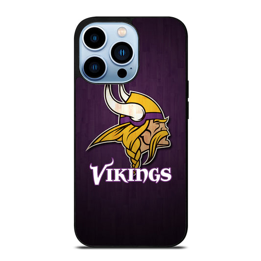 MINNESOTA VIKINGS WOODEN LOGO iPhone 13 Pro Max Case Cover