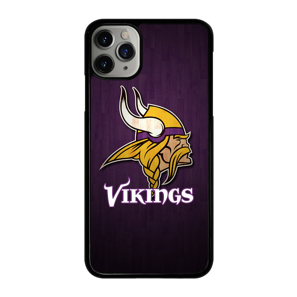 MINNESOTA VIKINGS WOODEN LOGO iPhone 11 Pro Max Case Cover