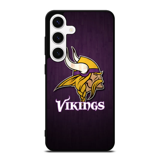MINNESOTA VIKINGS WOODEN LOGO Samsung Galaxy S24 Case Cover