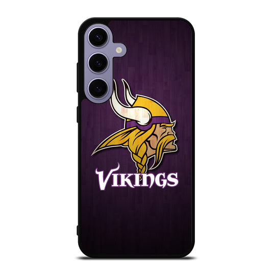 MINNESOTA VIKINGS WOODEN LOGO Samsung Galaxy S24 Plus Case Cover
