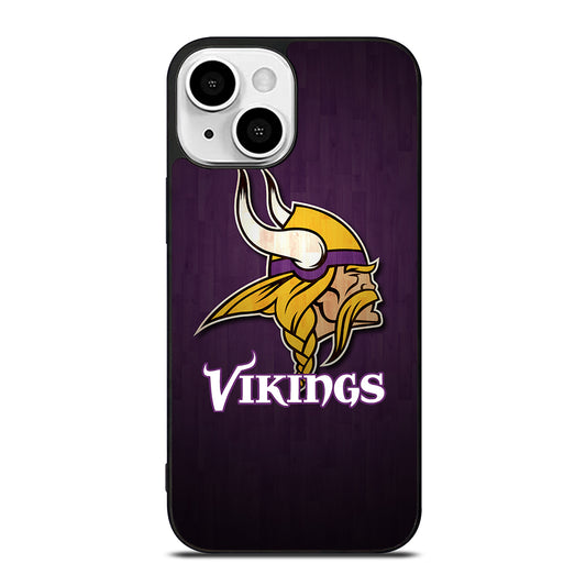 MINNESOTA VIKINGS WOODEN LOGO iPhone 13 Mini Case Cover
