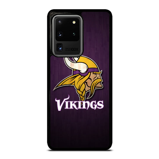 MINNESOTA VIKINGS WOODEN LOGO Samsung Galaxy S20 Ultra Case Cover