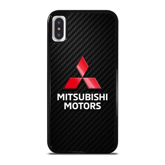 MITSUBISHI MOTORS LOGO CARBON iPhone X / XS Case Cover