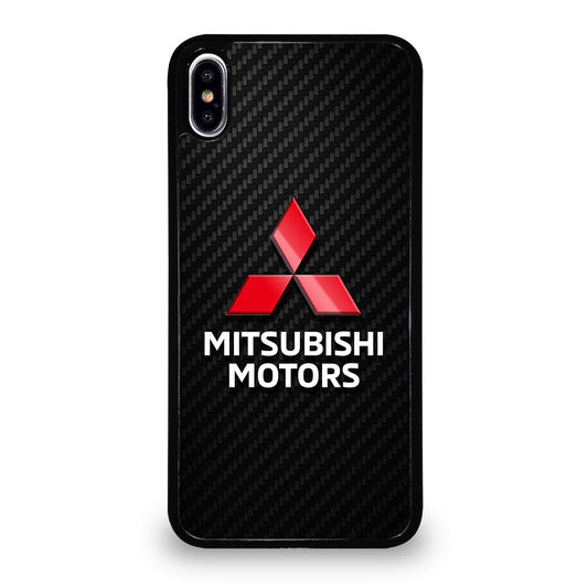 MITSUBISHI MOTORS LOGO CARBON iPhone XS Max Case Cover