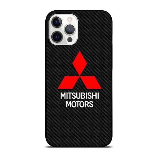 MITSUBISHI MOTORS CARBON LOGO iPhone 12 Pro Max Case Cover