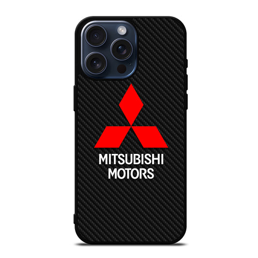 MITSUBISHI MOTORS CARBON LOGO iPhone 15 Pro Max Case Cover