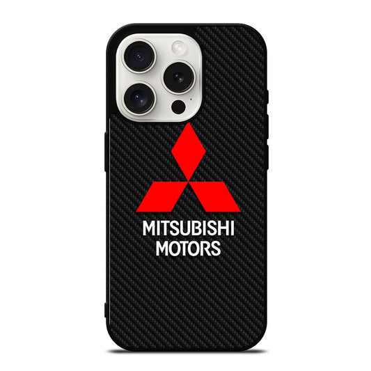 MITSUBISHI MOTORS CARBON LOGO iPhone 15 Pro Case Cover