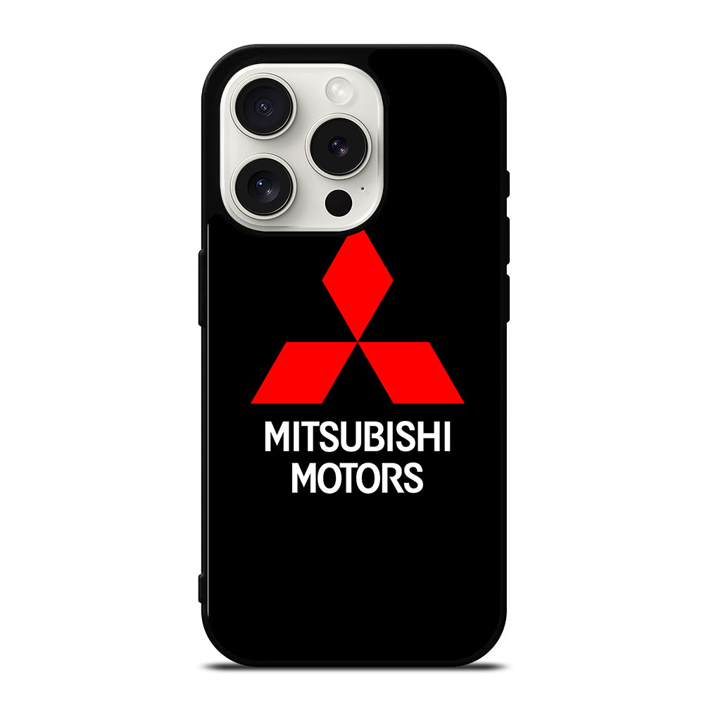 MITSUBISHI MOTORS LOGO BLACK iPhone 15 Pro Case Cover