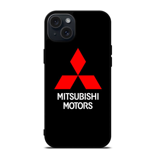 MITSUBISHI MOTORS LOGO BLACK iPhone 15 Plus Case Cover