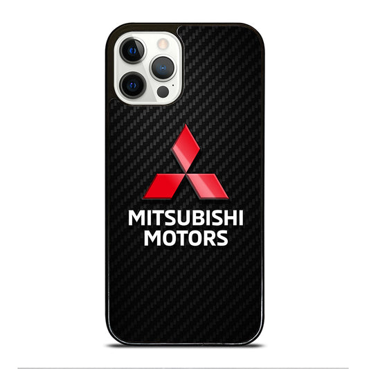 MITSUBISHI MOTORS LOGO CARBON iPhone 12 Pro Case Cover