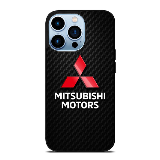 MITSUBISHI MOTORS LOGO CARBON iPhone 13 Pro Max Case Cover