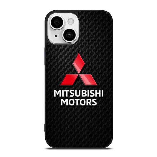MITSUBISHI MOTORS LOGO CARBON iPhone 13 Mini Case Cover