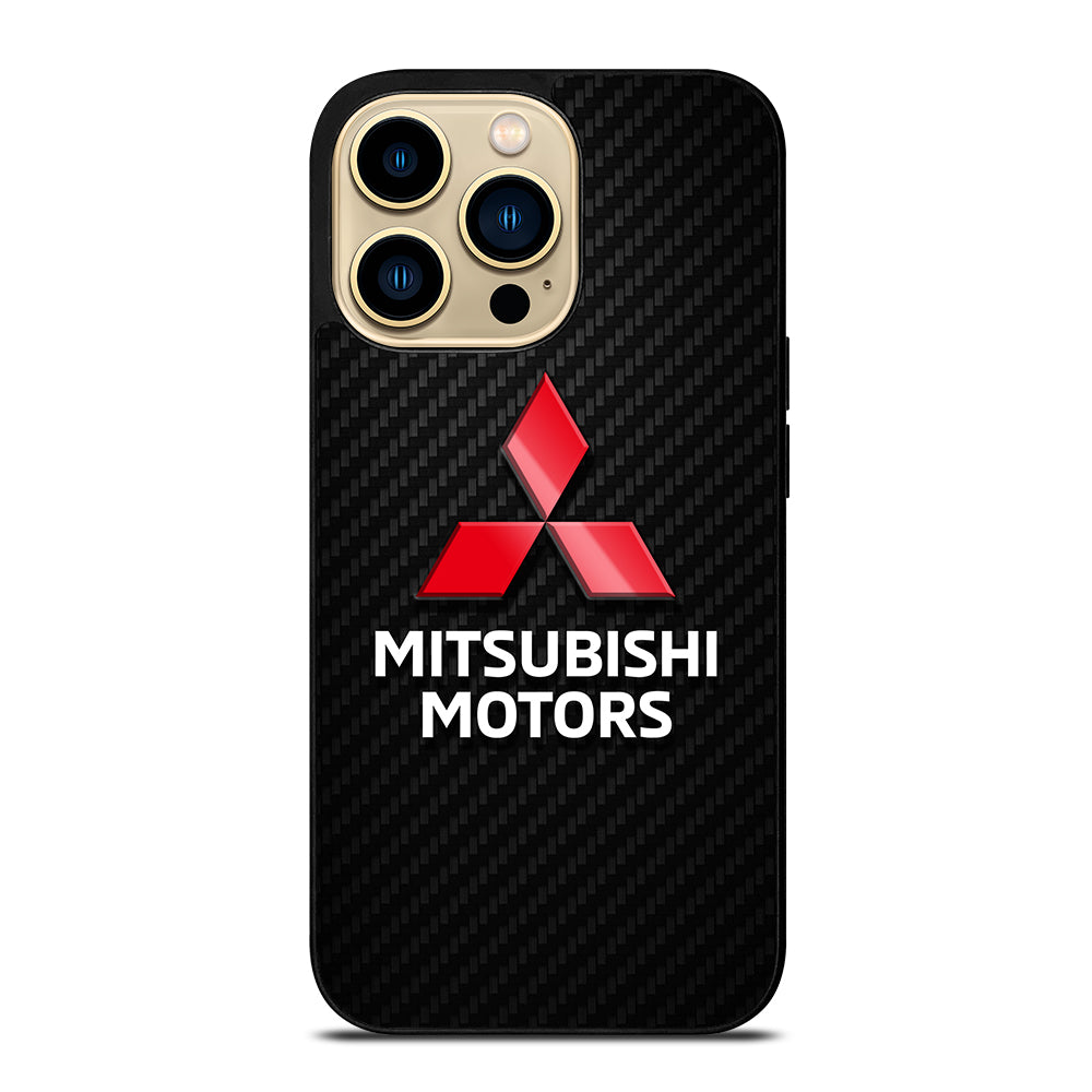 MITSUBISHI MOTORS LOGO CARBON iPhone 14 Pro Max Case Cover