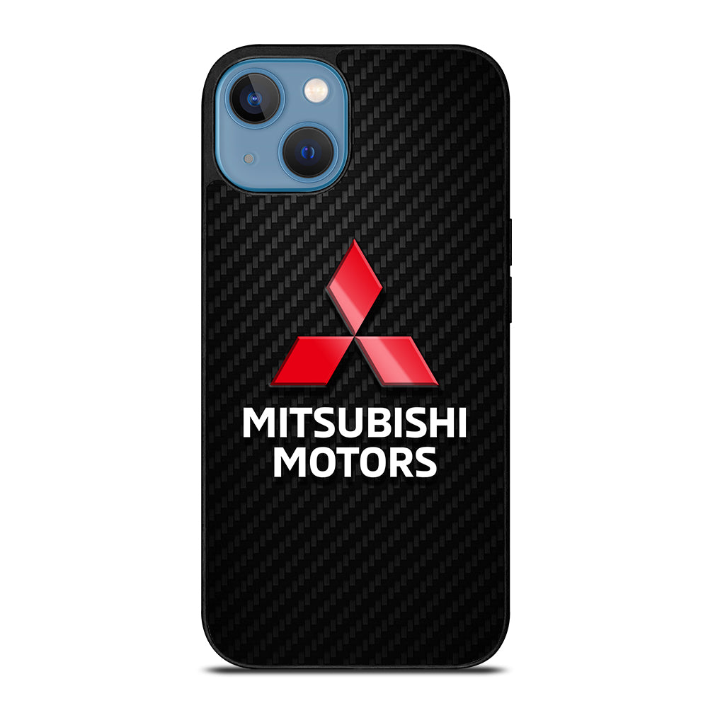 MITSUBISHI MOTORS LOGO CARBON iPhone 13 Case Cover