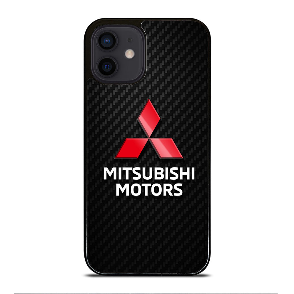 MITSUBISHI MOTORS LOGO CARBON iPhone 12 Mini Case Cover