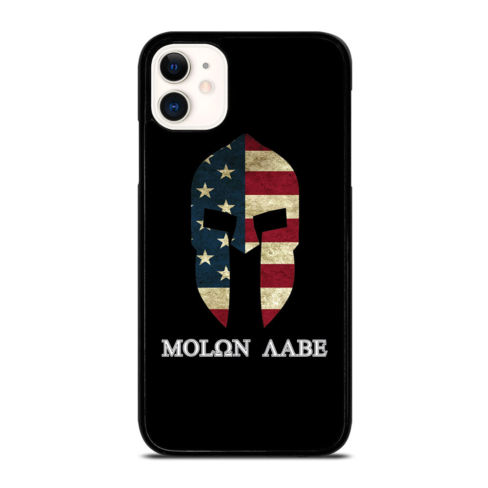 MOLON LABE AMERICAN FLAG BLACK iPhone 11 Case Cover