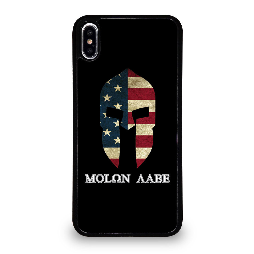 MOLON LABE AMERICAN FLAG BLACK iPhone XS Max Case Cover