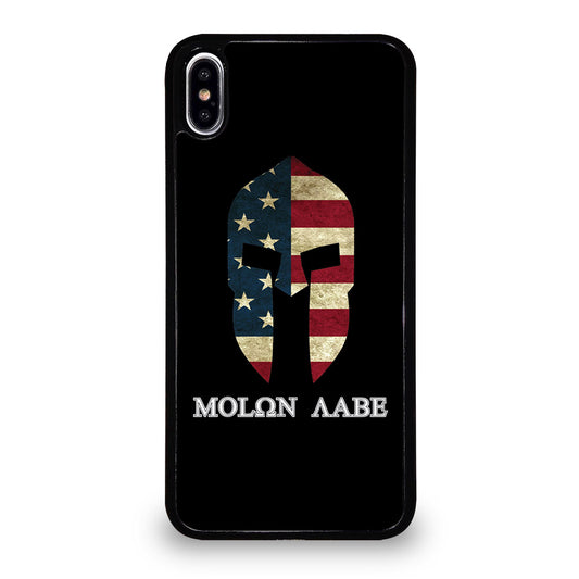 MOLON LABE AMERICAN FLAG BLACK iPhone XS Max Case Cover