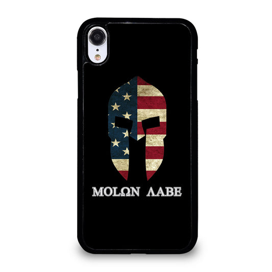 MOLON LABE AMERICAN FLAG BLACK iPhone XR Case Cover