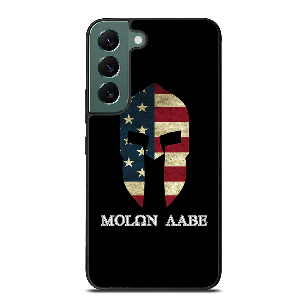 MOLON LABE AMERICAN FLAG BLACK Samsung Galaxy S22 Case Cover