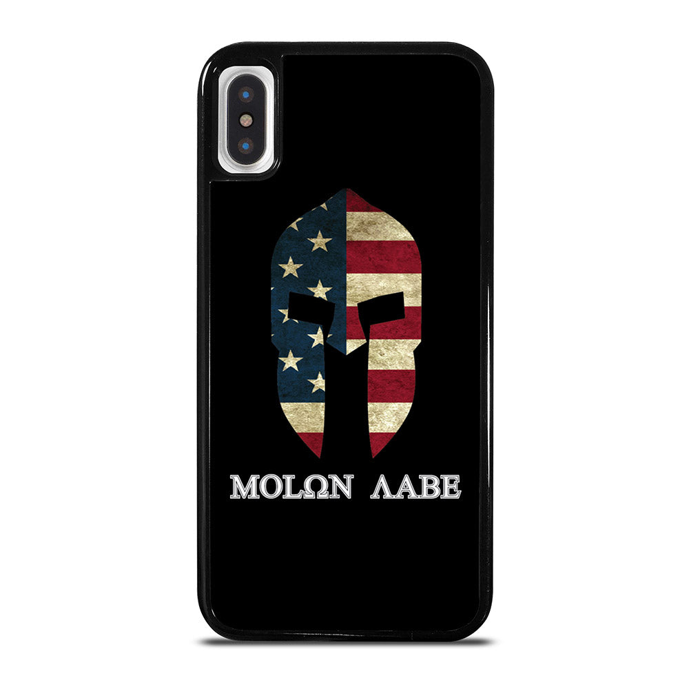 MOLON LABE AMERICAN FLAG BLACK iPhone X / XS Case Cover