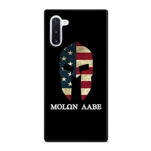 MOLON LABE AMERICAN FLAG BLACK Samsung Galaxy Note 10 Case Cover