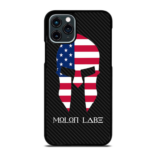 MOLON LABE AMERICAN FLAG CARBON LOGO iPhone 11 Pro Case Cover