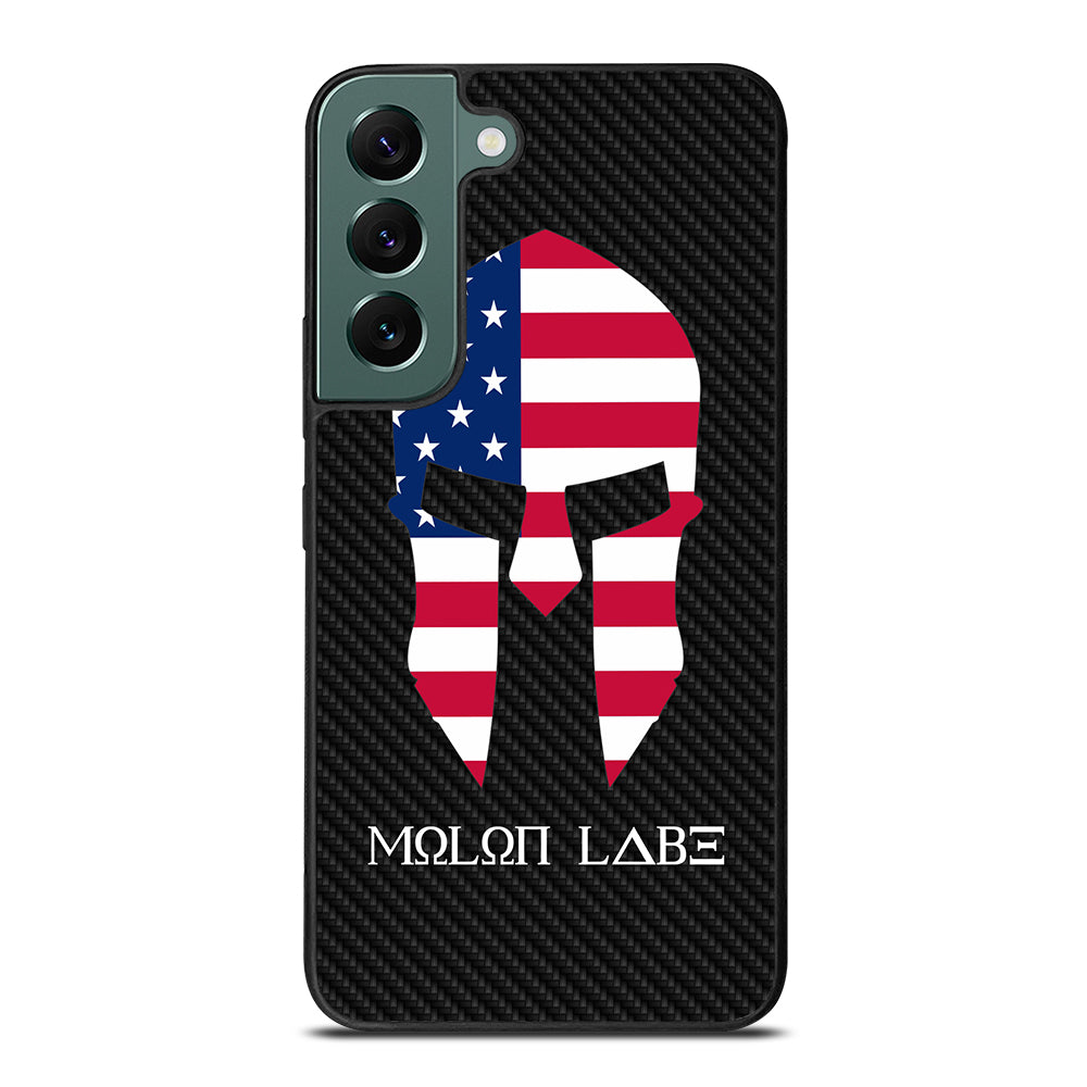 MOLON LABE AMERICAN FLAG CARBON LOGO Samsung Galaxy S22 Case Cover