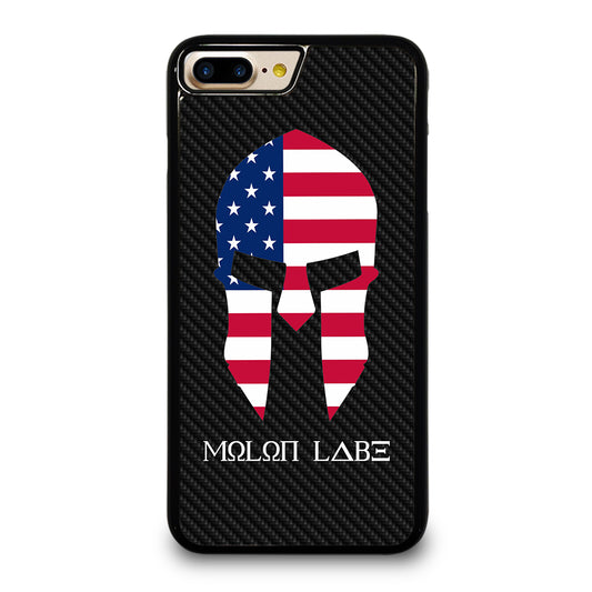 MOLON LABE AMERICAN FLAG CARBON LOGO iPhone 7 / 8 Plus Case Cover