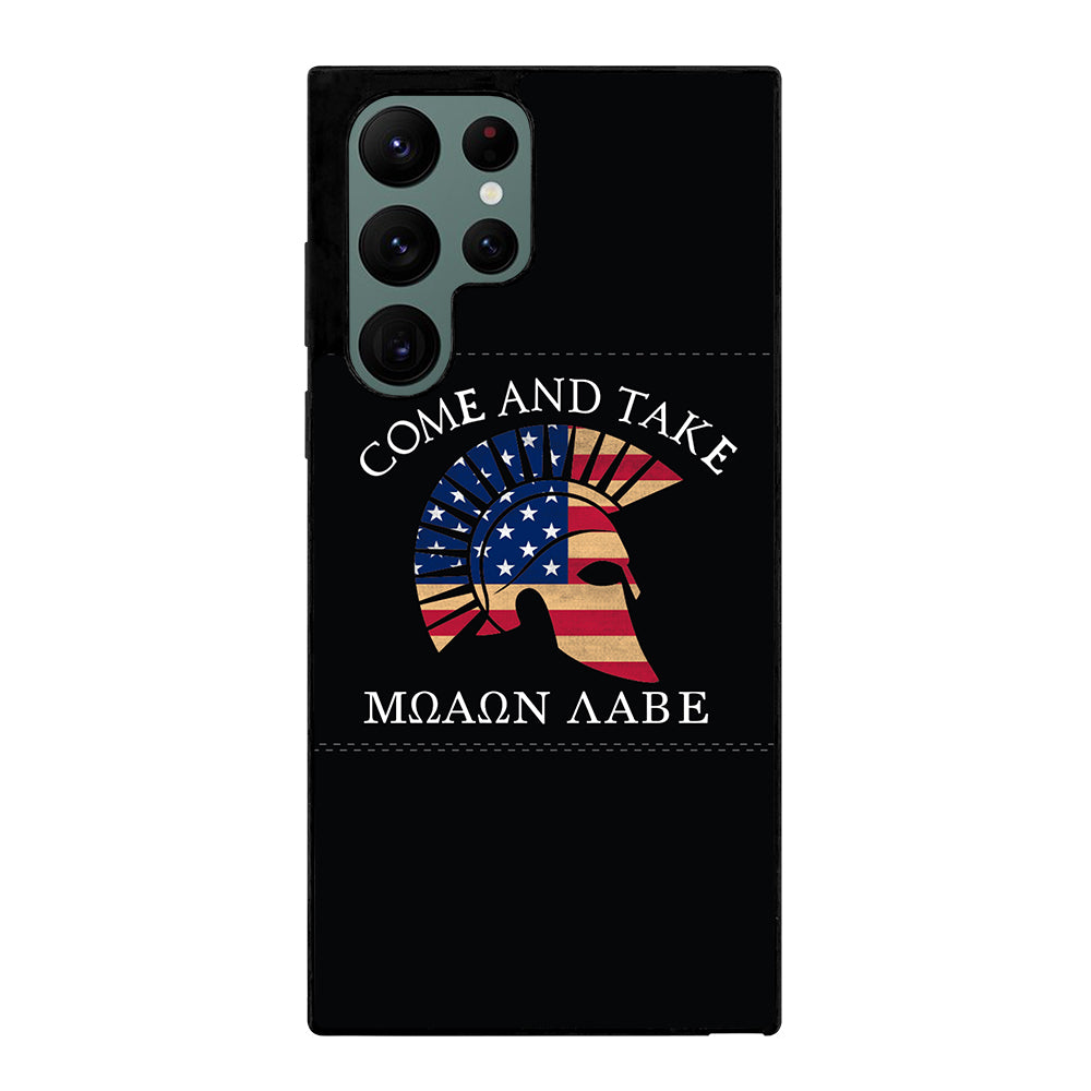 MOLON LABE AMERICAN FLAG HELMET Samsung Galaxy S22 Ultra Case Cover