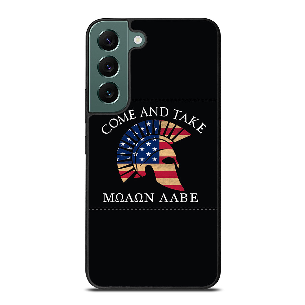 MOLON LABE AMERICAN FLAG HELMET Samsung Galaxy S22 Case Cover