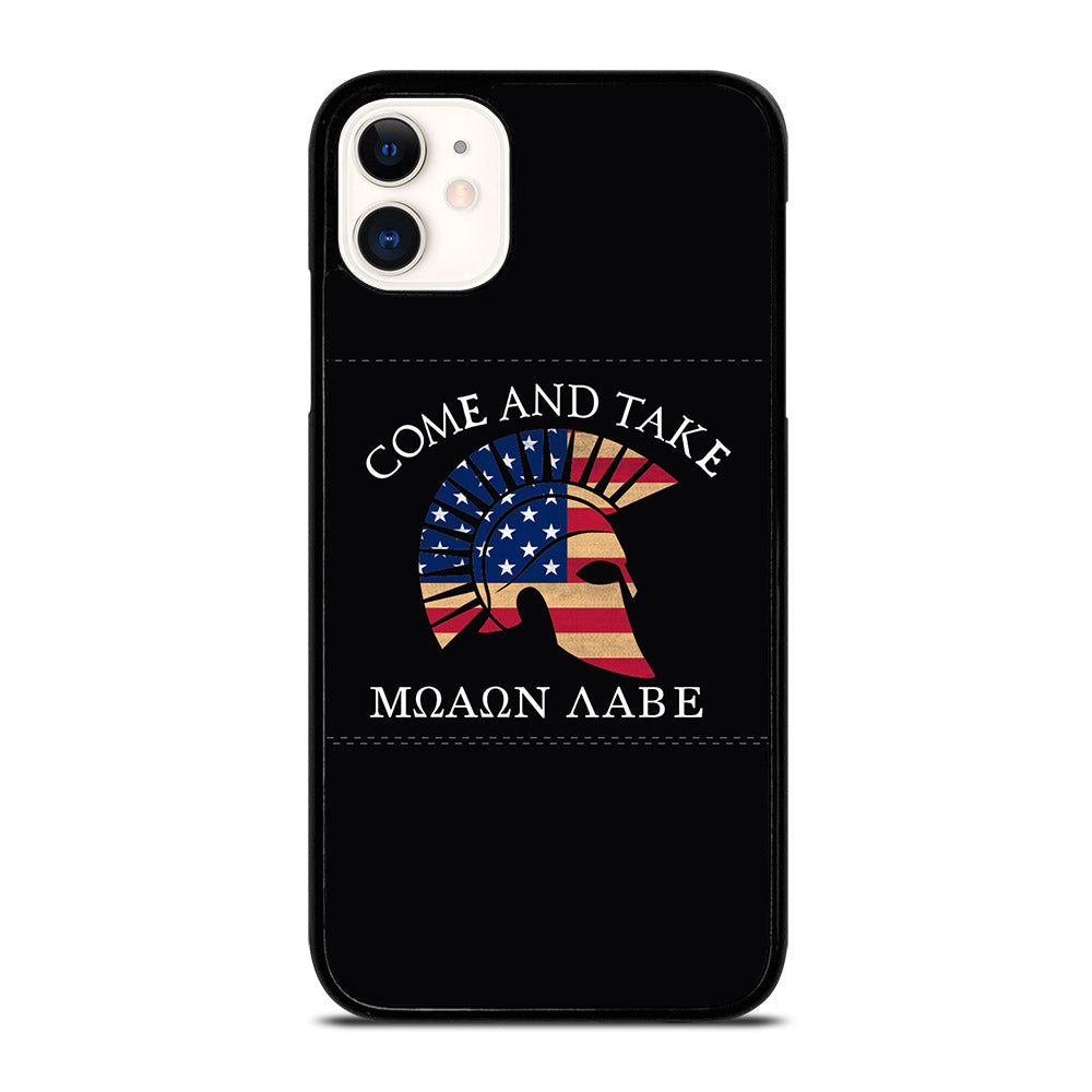MOLON LABE AMERICAN FLAG HELMET iPhone 11 Case Cover