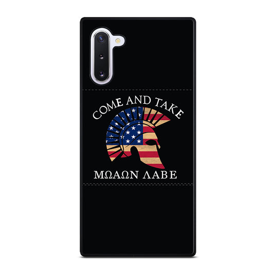 MOLON LABE AMERICAN FLAG HELMET Samsung Galaxy Note 10 Case Cover