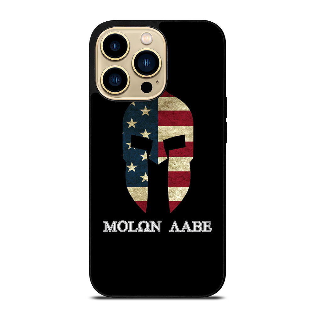 MOLON LABE AMERICAN FLAG BLACK iPhone 14 Pro Max Case Cover