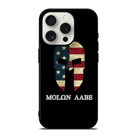 MOLON LABE AMERICAN FLAG BLACK iPhone 15 Pro Case Cover