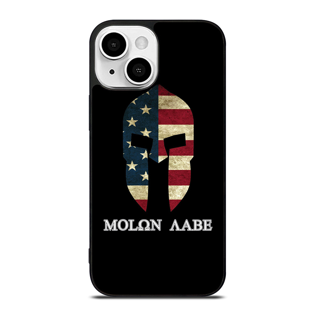 MOLON LABE AMERICAN FLAG BLACK iPhone 13 Mini Case Cover