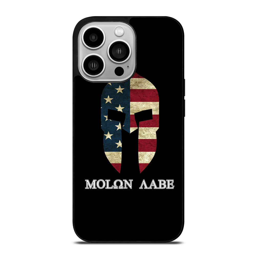 MOLON LABE AMERICAN FLAG BLACK iPhone 14 Pro Case Cover