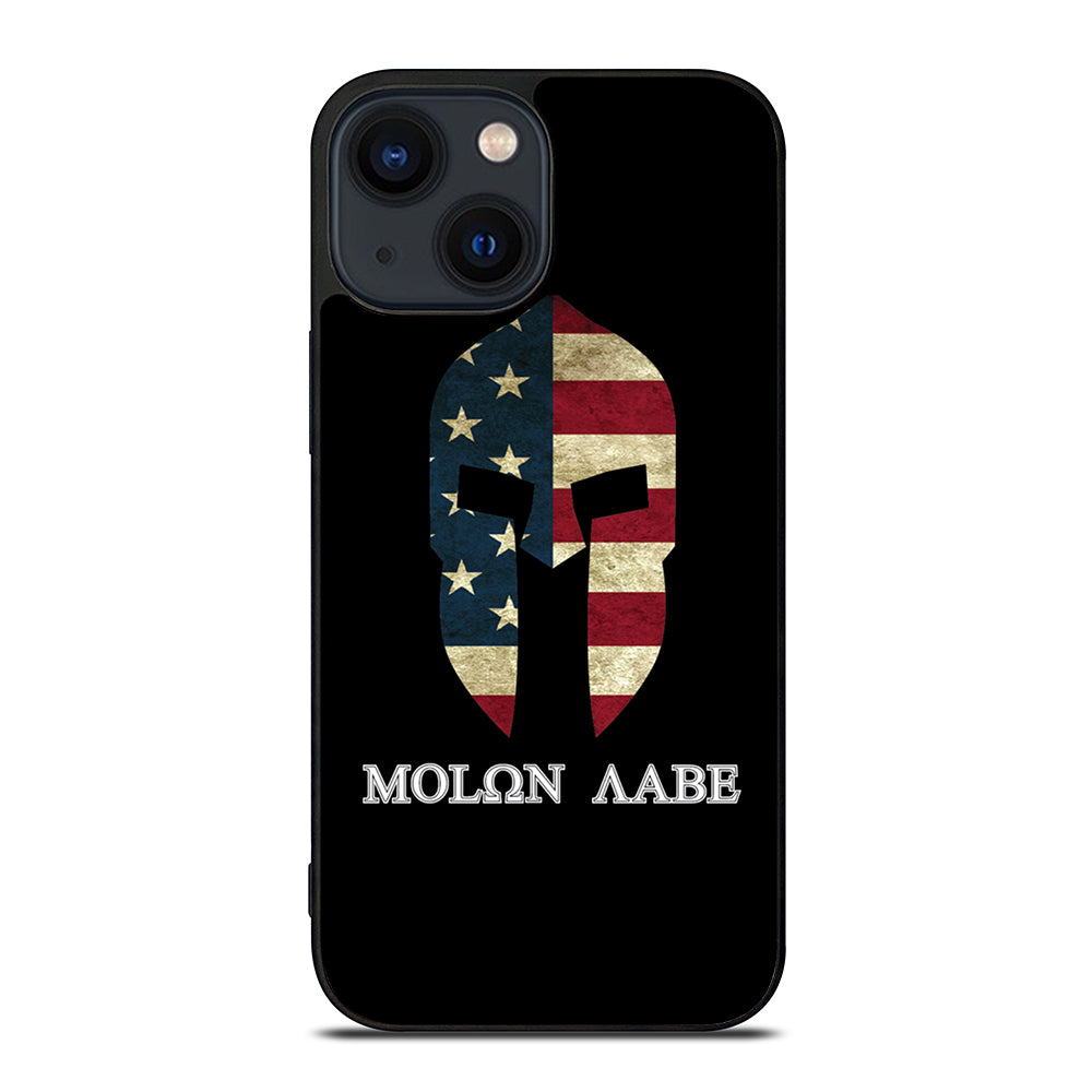 MOLON LABE AMERICAN FLAG BLACK iPhone 14 Plus Case Cover