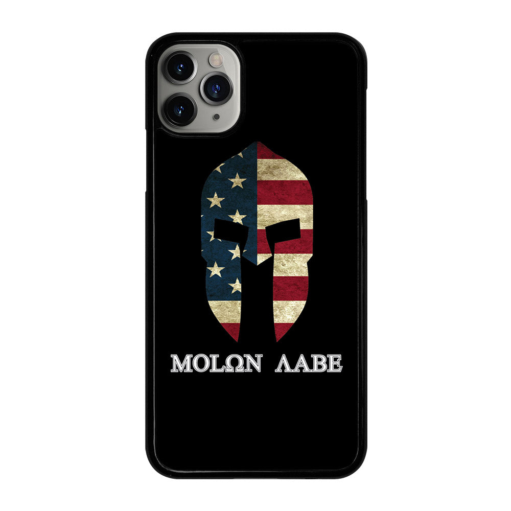 MOLON LABE AMERICAN FLAG BLACK iPhone 11 Pro Max Case Cover