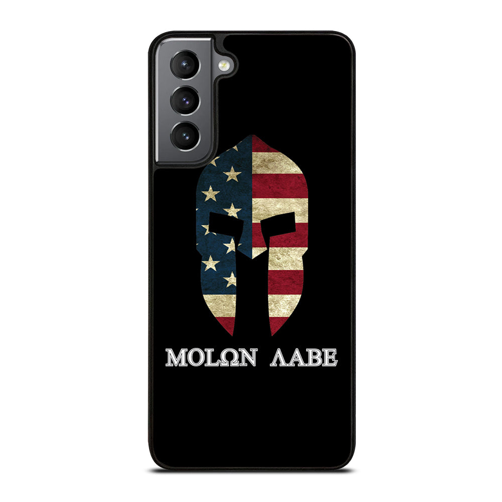 MOLON LABE AMERICAN FLAG BLACK Samsung Galaxy S21 Plus Case Cover