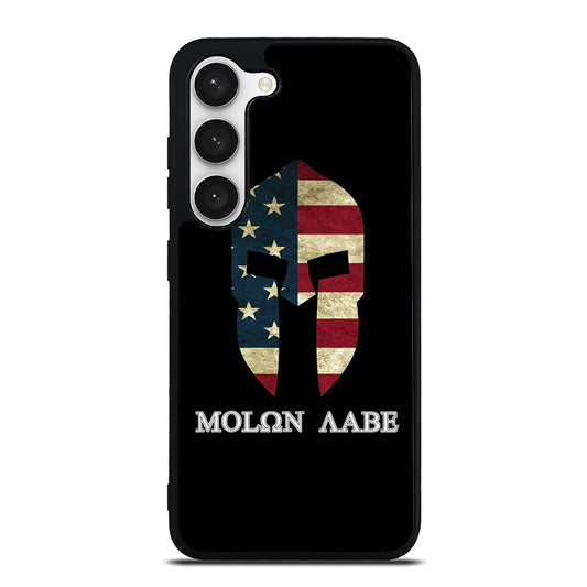 MOLON LABE AMERICAN FLAG BLACK Samsung Galaxy S23 Case Cover
