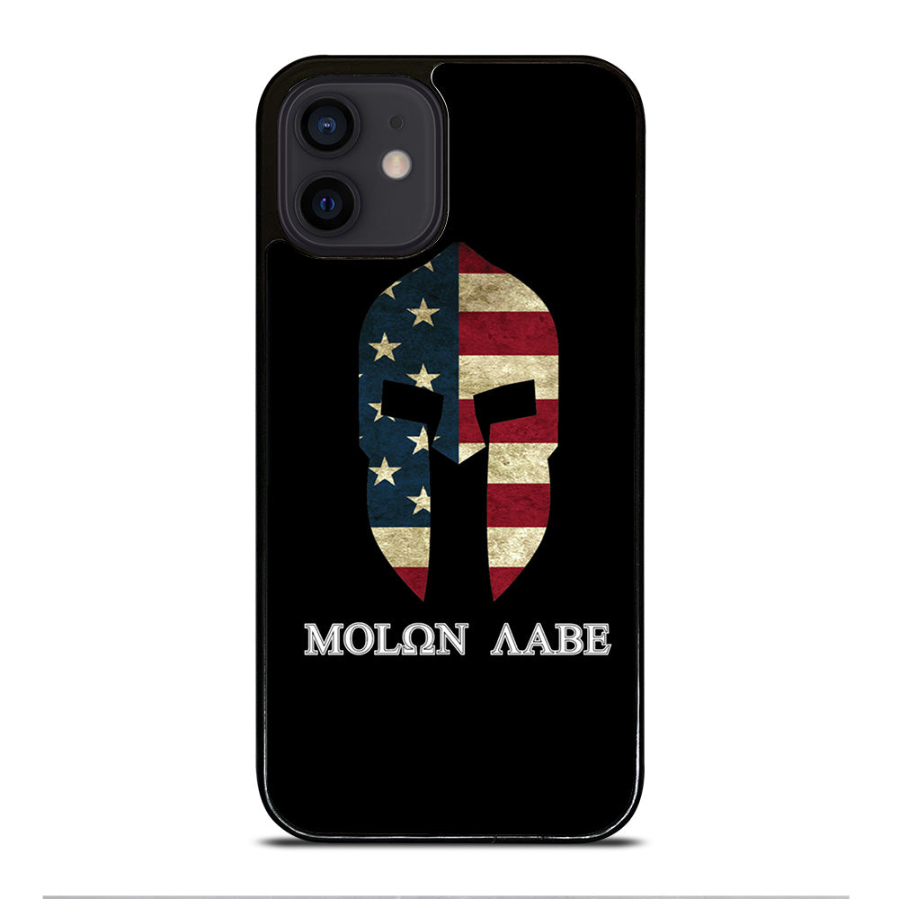 MOLON LABE AMERICAN FLAG BLACK iPhone 12 Mini Case Cover
