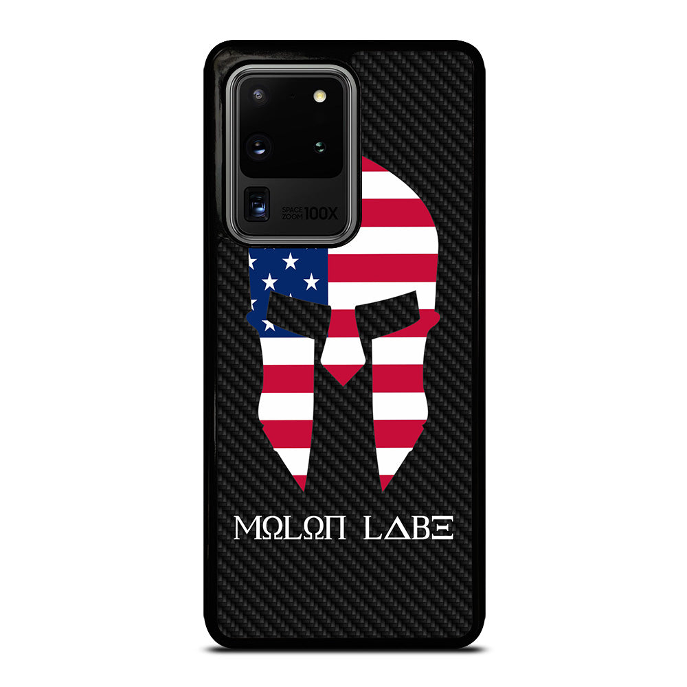 MOLON LABE AMERICAN FLAG CARBON LOGO Samsung Galaxy S20 Ultra Case Cover