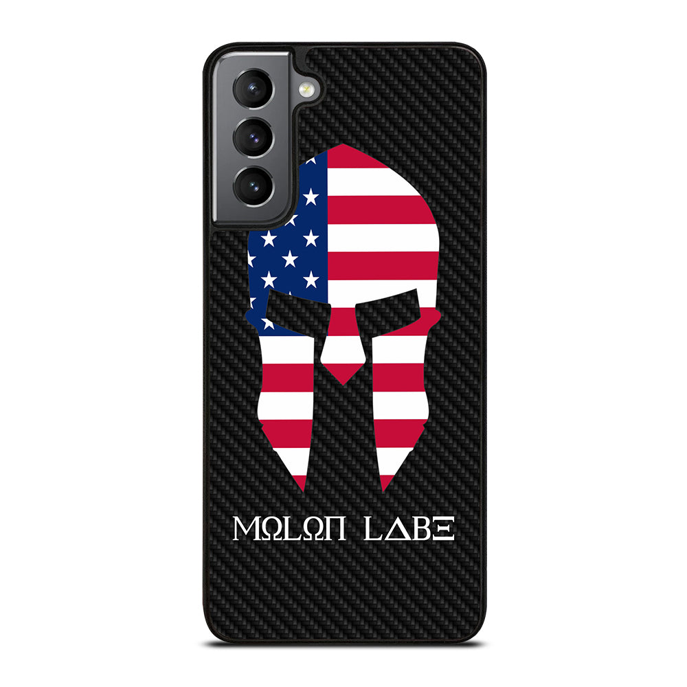 MOLON LABE AMERICAN FLAG CARBON LOGO Samsung Galaxy S21 Plus Case Cover