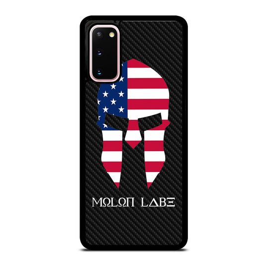 MOLON LABE AMERICAN FLAG CARBON LOGO Samsung Galaxy S20 Case Cover