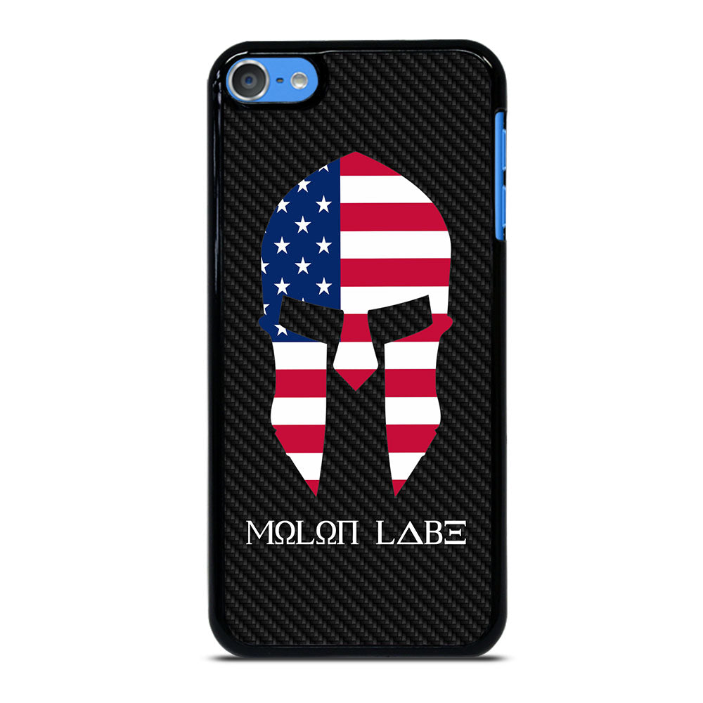 MOLON LABE AMERICAN FLAG CARBON LOGO iPod Touch 7 Case Cover