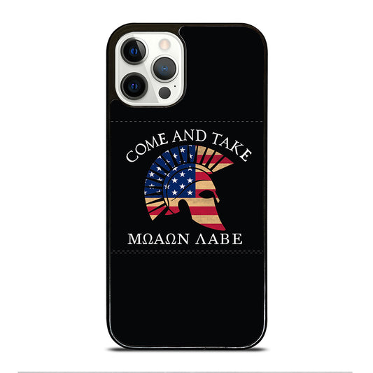 MOLON LABE AMERICAN FLAG HELMET iPhone 12 Pro Case Cover