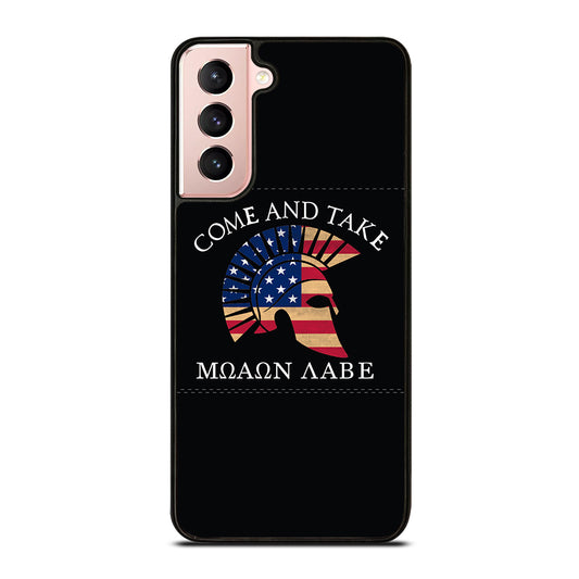 MOLON LABE AMERICAN FLAG HELMET Samsung Galaxy S21 Case Cover