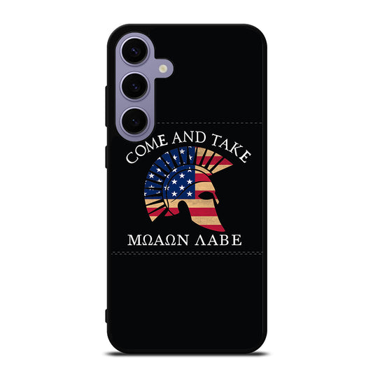 MOLON LABE AMERICAN FLAG HELMET Samsung Galaxy S24 Plus Case Cover